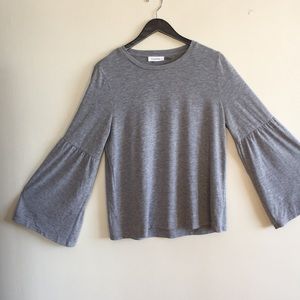 Calvin Klein Gray Longsleeve Top